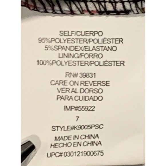 My Michelle Striped Multicolor Sleeveless Fit & Flare Dress Back Zipper Size 5 - Picture 16 of 16